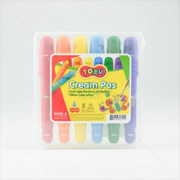 DONG-A ปากกาสี Cream Pas ชุด 6 สี TORU <1/1>
